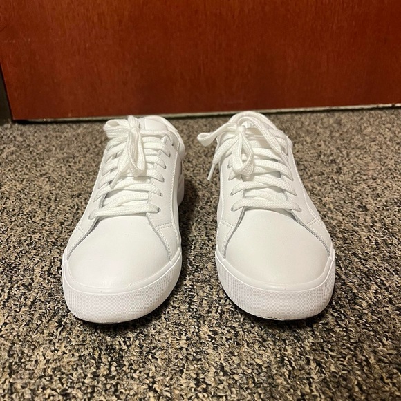 White Leather Sneakers - Picture 2 of 4